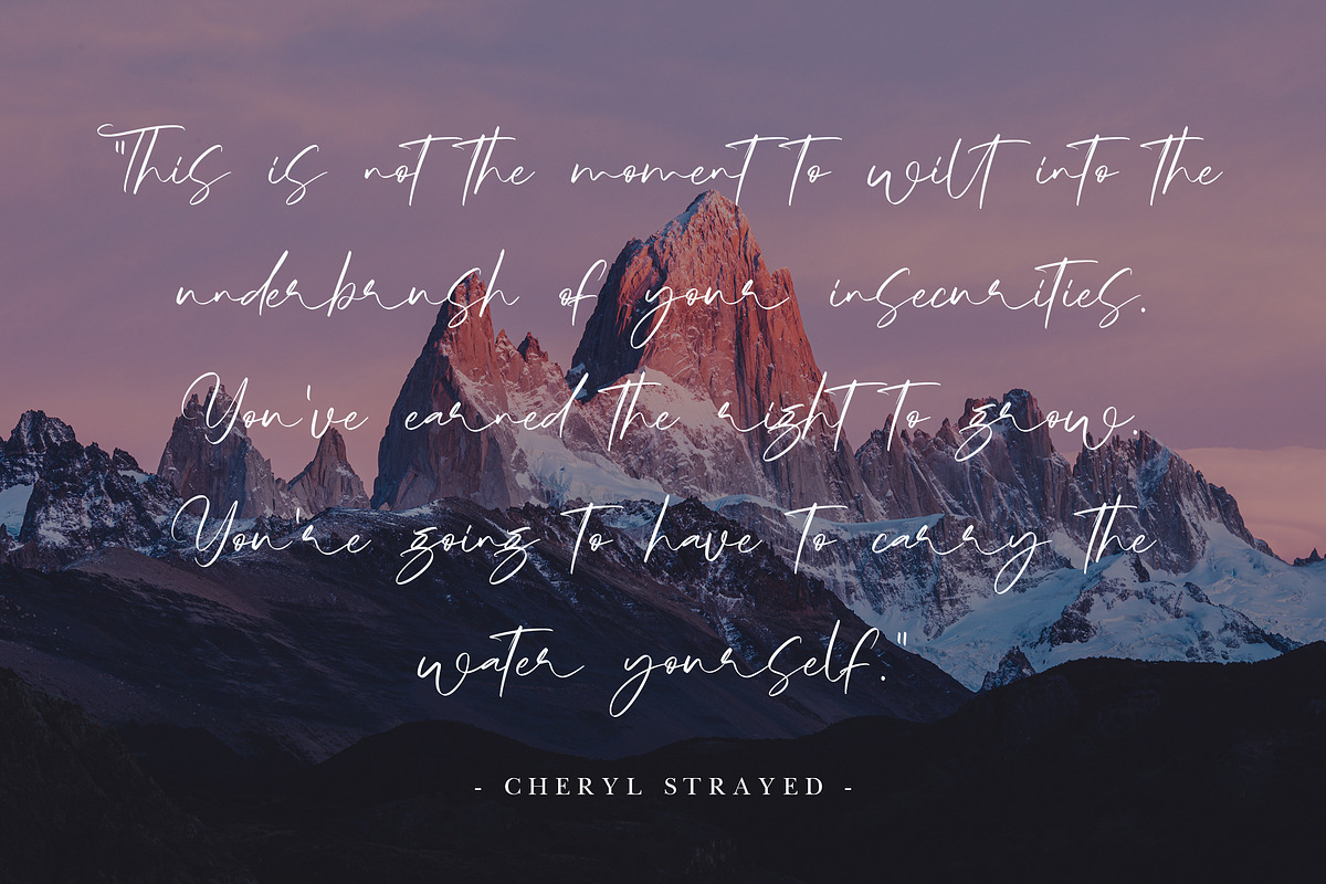 Positively, a Script Font by HATFSTUDIO (Photo 6 of 8)