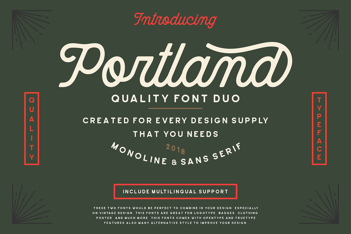 Portland Font Duo