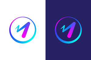 Letter M Logo Abstract Modern Tech, a Branding & Logo Template by Signatoro