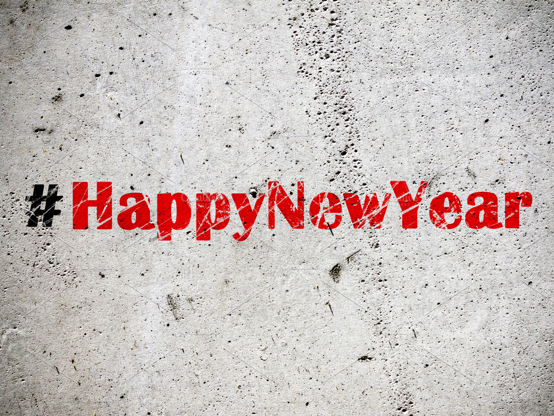 Hashtag happy new year, a Holiday Photo by BOOCYS