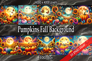 Pumpkins Fall Background