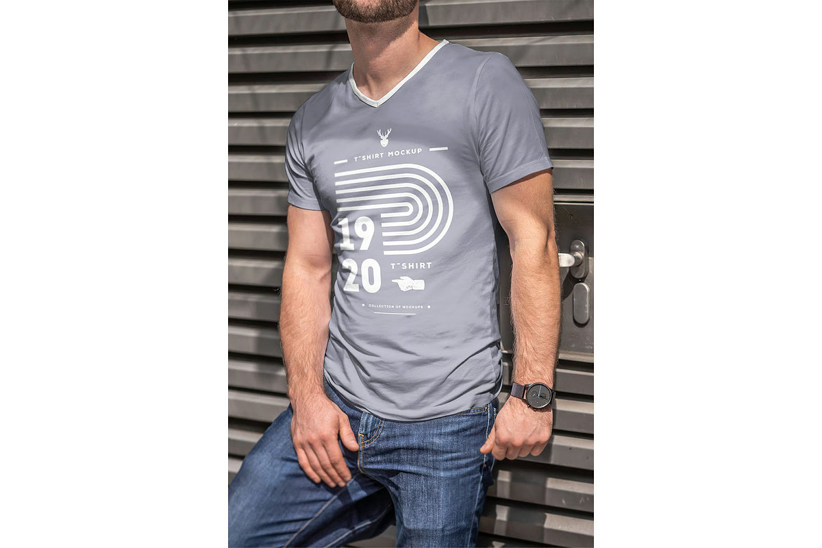 T-Shirt Mock-up, a Shirt Mockup by zippypixelstudio (Photo 5 of 11)