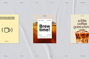 BREW | Cafe Social Media Kit (I), a Social Media Template by Prapti Design (Thumbnail 7 of 10)