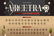 Arcex, a Serif Font by Burntilldead (Thumbnail 9 of 15)
