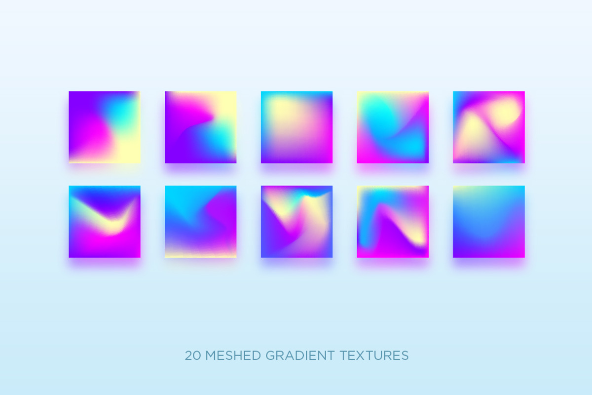 Big Gradient Set, a Texture Graphic by Olga Ryzychenko (Photo 5 of 11)