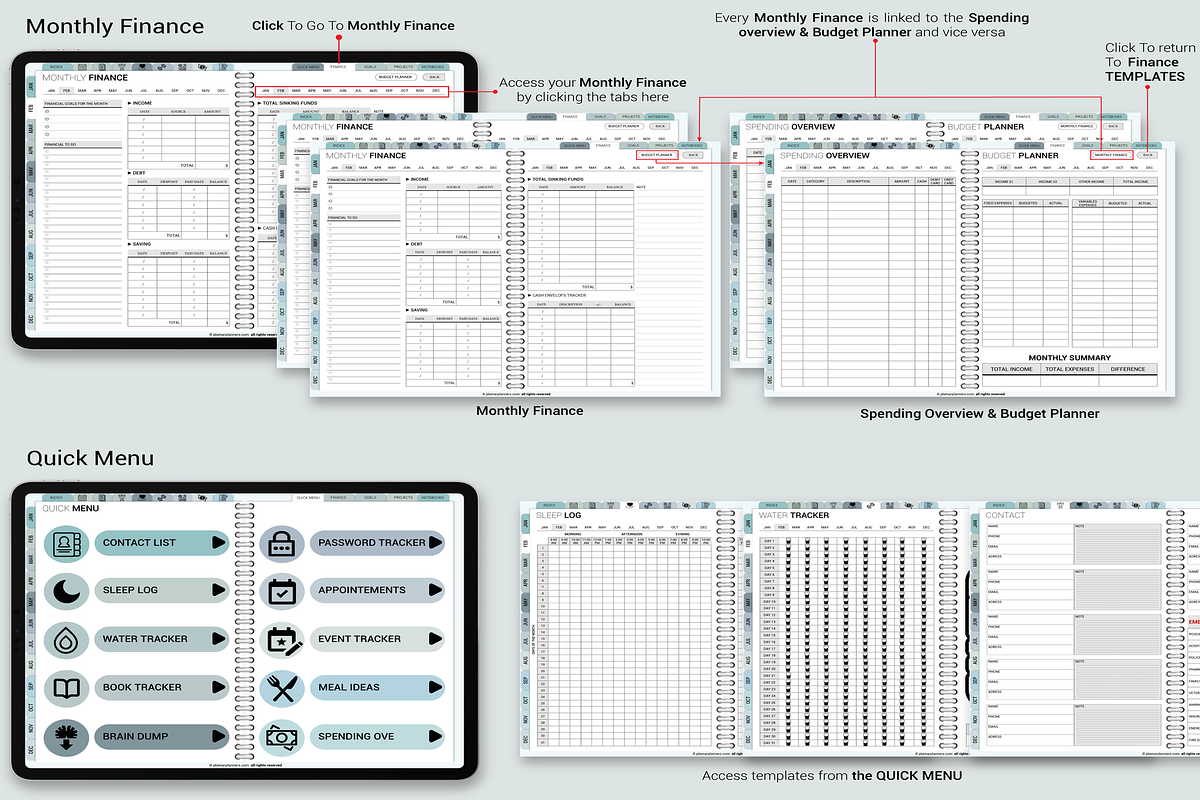 Ultimate Digital Planner 2025-26 & U, a Templates & Theme by Plamarplanners (Photo 7 of 10)