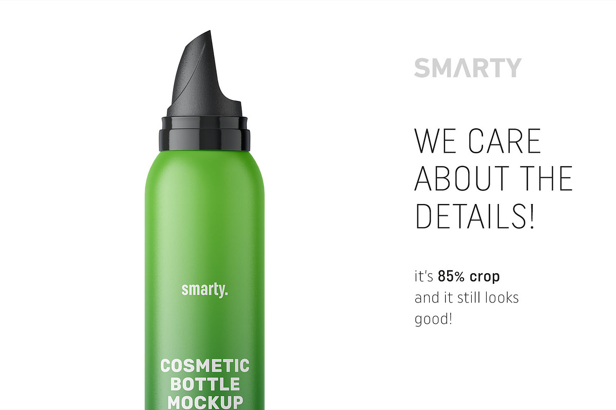 Matte cosmetic bottle mockup, a Packaging Mockup by Smarty Mockups (Photo 4 of 5)