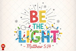 Christmas Light Be the Light Matthew, an Illustration by SinaCreation