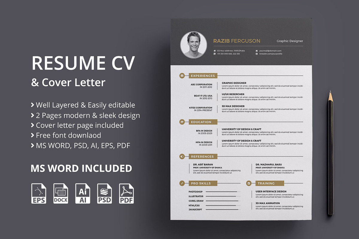 Resume CV, a Resume Template by Rongmistiry (Photo 1 of 6)