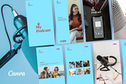 My Podcast - Social Media Template, a Social Media Template by Aji Gallery (Thumbnail 3 of 16)