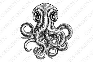 Octopus Or Cthulhu Squid Monster