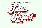 False report 3D editable text effect, a Layer Style Add-On by nicemorning (Thumbnail 1 of 3)