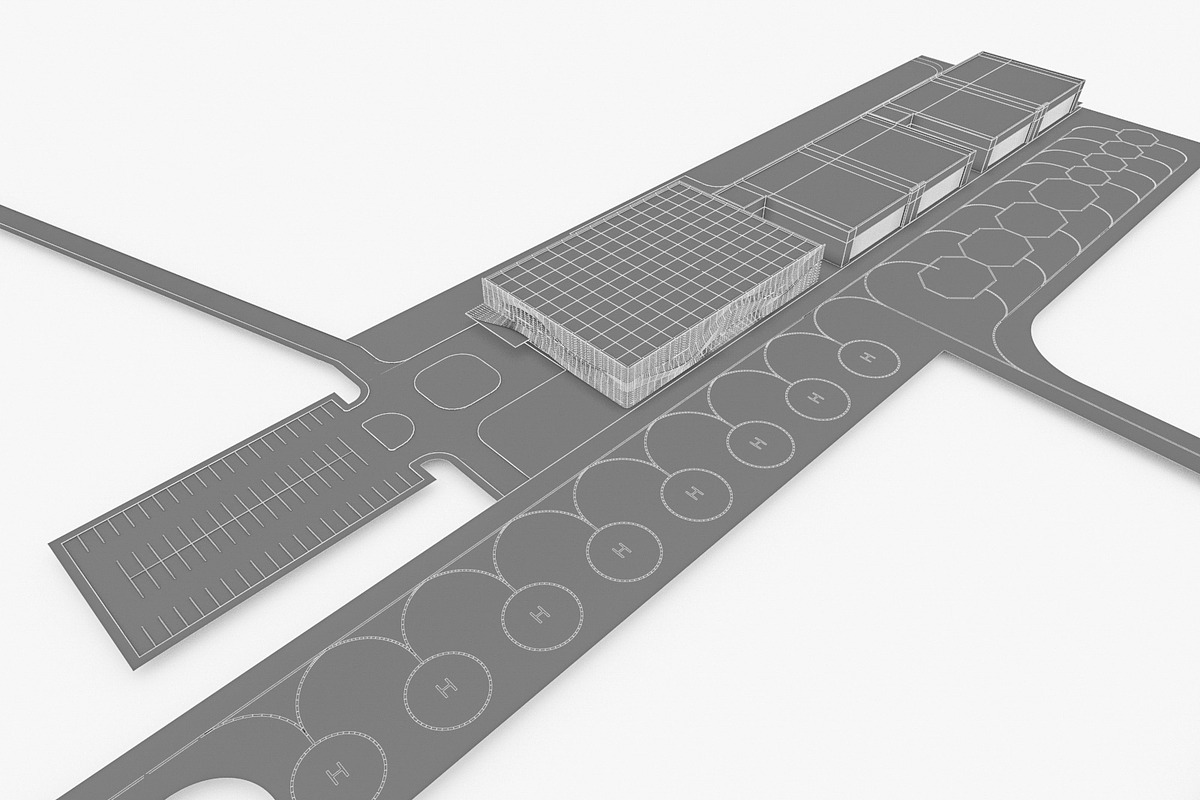 Modern Regional Airport, an Architecture 3D Model by 3DNUTS (Photo 14 of 14)