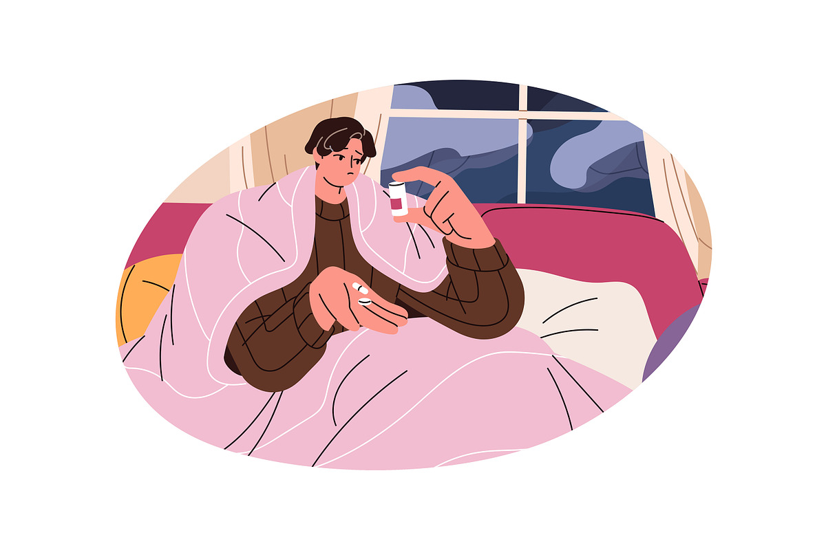 People freezing at home set, a Person Illustration by PaperTrident (Photo 3 of 7)
