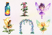 Enchanted Mystical Garden Fairy Clip, an Illustration by CreationArt (Thumbnail 3 of 5)