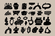 POTTERY SHAPES | HAND DRAWN CLIPART, a Decorative Illustration by Favete Art (Thumbnail 6 of 23)