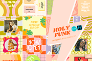 Holy Funk Instagram POST Templates, a Social Media Template by Hell Yeah Designs (Thumbnail 1 of 6)