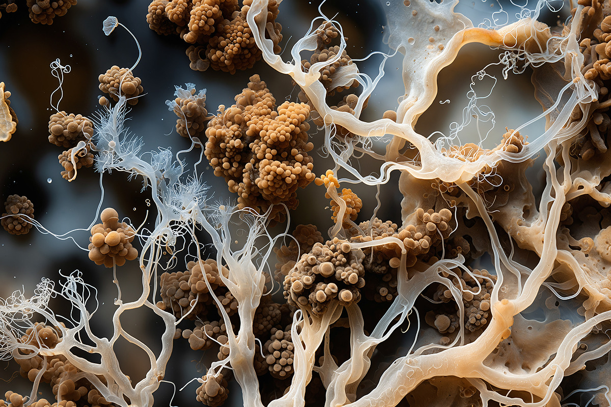 72 Microscopic Fungi Backgrounds, a Background Graphic by h.utomo (Photo 2 of 72)