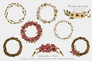 Fall Clipart Dahlia Flowers, an Illustration by WatercolorWind (Thumbnail 5 of 11)