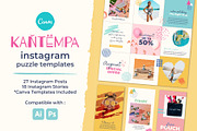 Kantempa#1 Instagram+Canva Templates, a Social Media Template by Storyteller Imagery (Thumbnail 1 of 6)