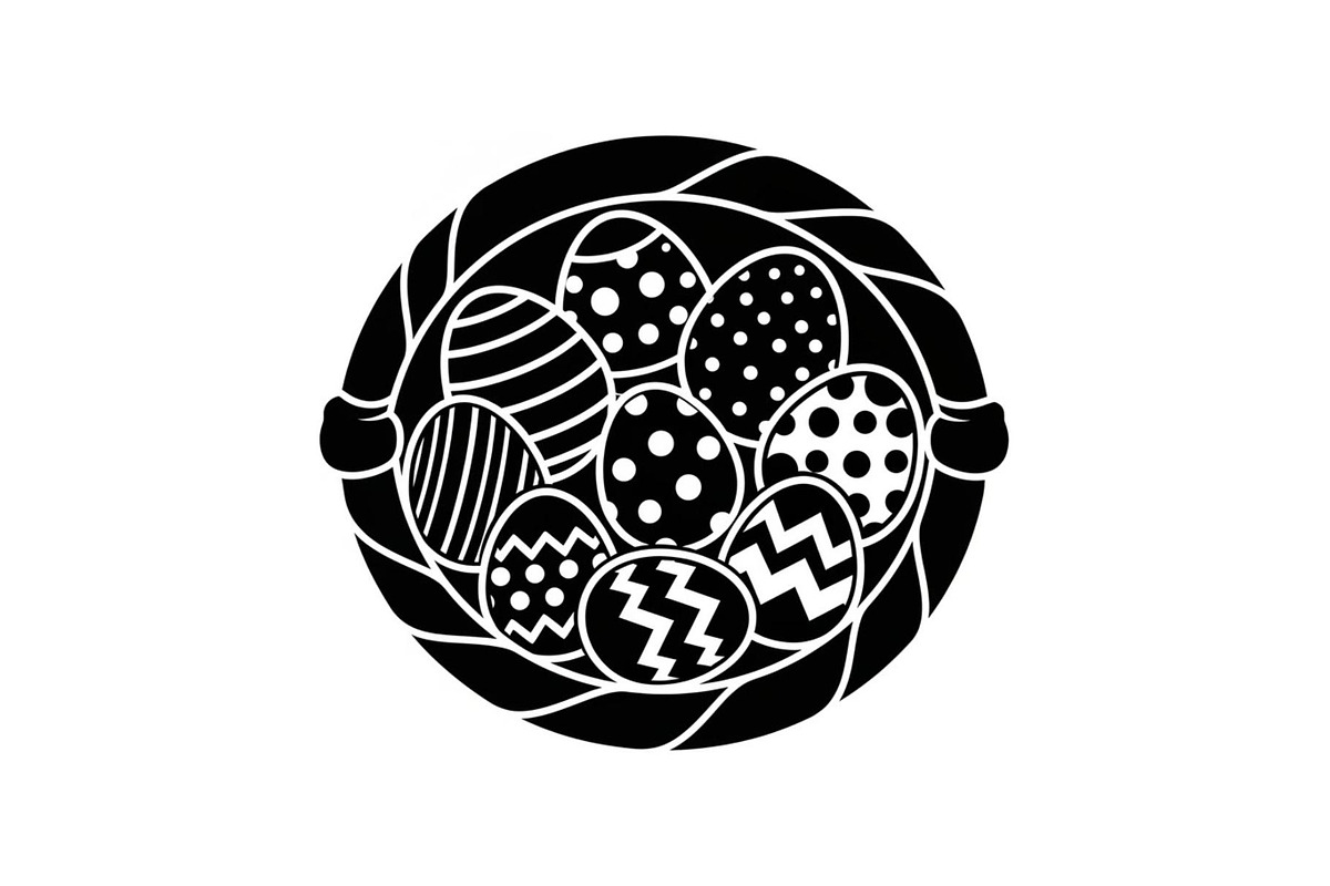Easter Basket Vector Silhouette Bund, an Illustration by Designs_River (Photo 48 of 51)