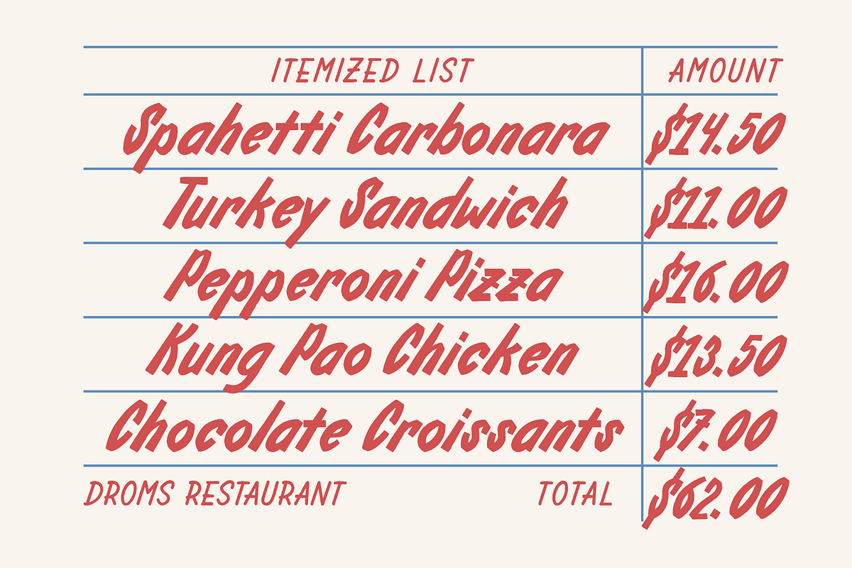 SFC Frizola Duo, a Handwritten Font by Skilline Supply Co. (Photo 7 of 9)