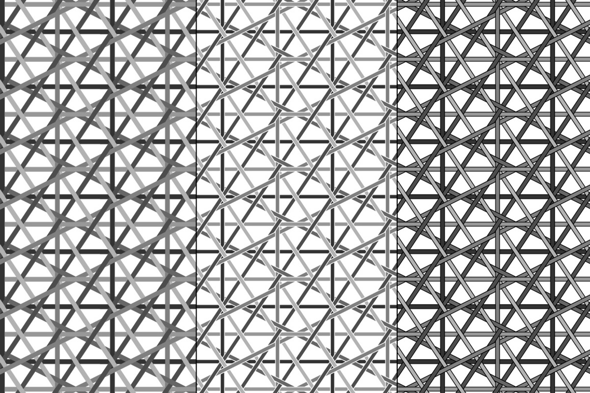 Diagonal Lattice Caning Patterns, a Pattern Graphic by Melissa Held Designs (Photo 2 of 4)
