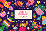 Merry Christmas, a Seasonal Illustration by MoleskoStudio (Thumbnail 3 of 28)