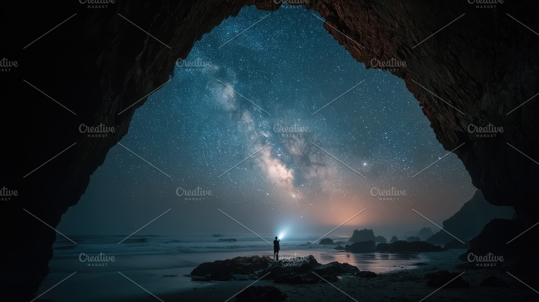 Person silhouetted against Milky Way, a Photo by Pixeness Studio