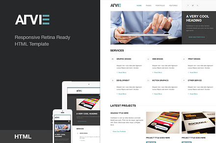 Arvie - Flat Responsive Retina