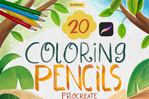 Coloring Pencil Procreate Brushes