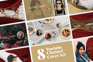 Beauty Vlogger Youtube Channel Art, a Social Media Template by Louds Studio