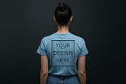 T-Shirt Mockup - Sky Blue Edition, a Shirt Mockup by ForhadGFX (Thumbnail 10 of 12)