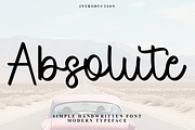 Absolute, a Handwritten Font by FreshTypeINK (Thumbnail 1 of 8)