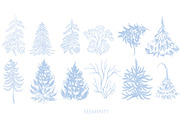 CHRISTMAS IN BLUE, an Object Graphic by Knopazyzy (Thumbnail 13 of 13)