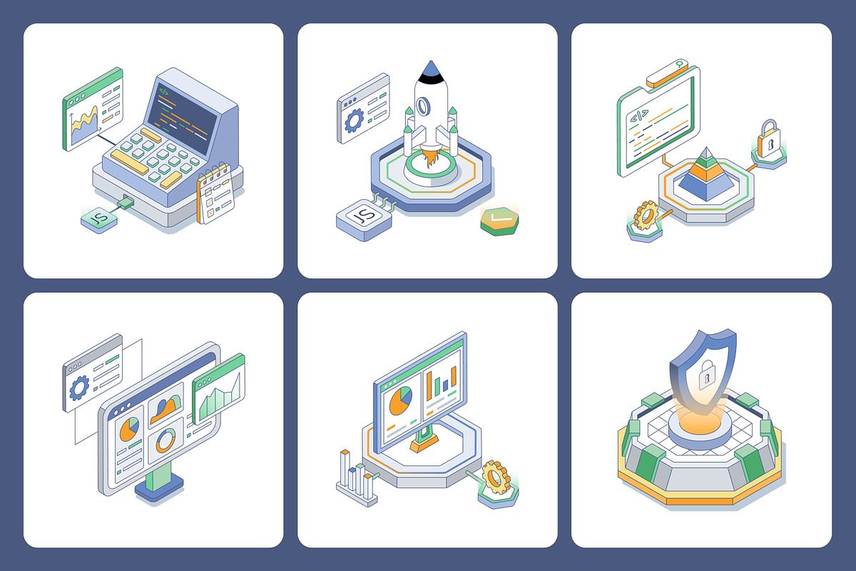 50 Animated Web Development, a Technology Illustration by Creative Stall (Photo 4 of 4)