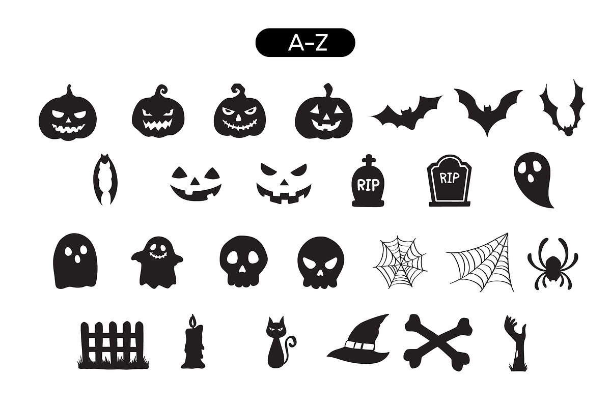 Object Halloween Dingbats Fonts, a Symbol Font by Fox7 By Rattana (Photo 5 of 6)