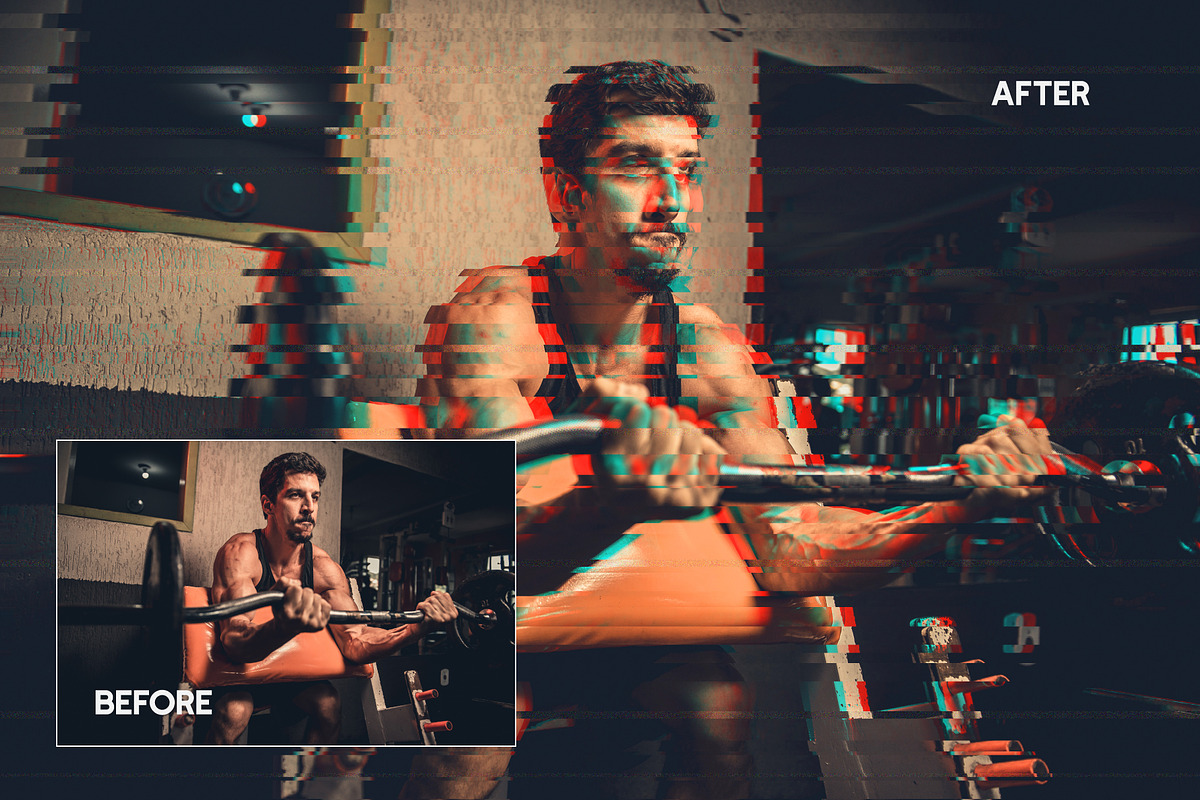 Glitch Photoshop Action, an Action Add-On by Effect-Hub (Photo 4 of 8)