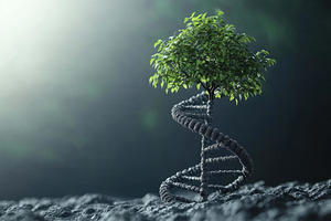 Creative representation of DNA as a, a Photo by Tanuart