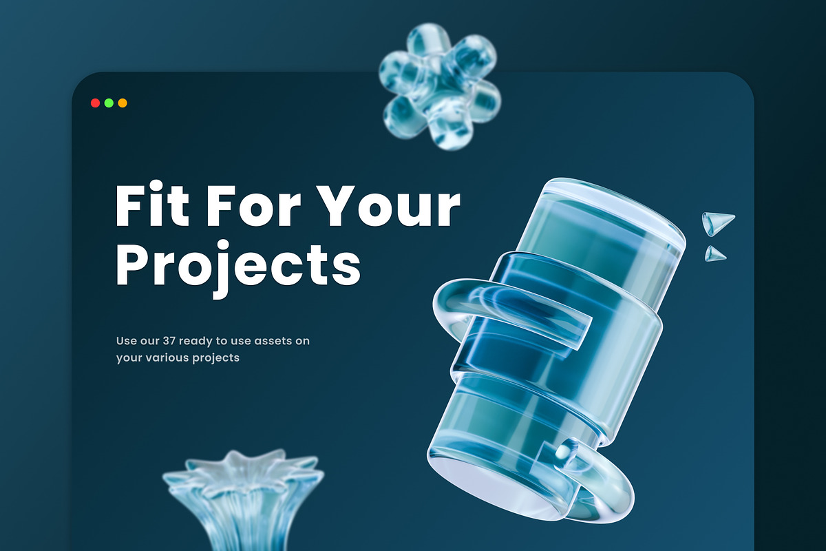 Abstract Shapes (v2) 3D Icons, an Object 3D Model by Azam Creative (Photo 4 of 5)
