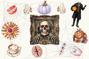 Spooky Halloween Watercolor Clipart, an Object Graphic by My Creative Corner (Thumbnail 3 of 3)