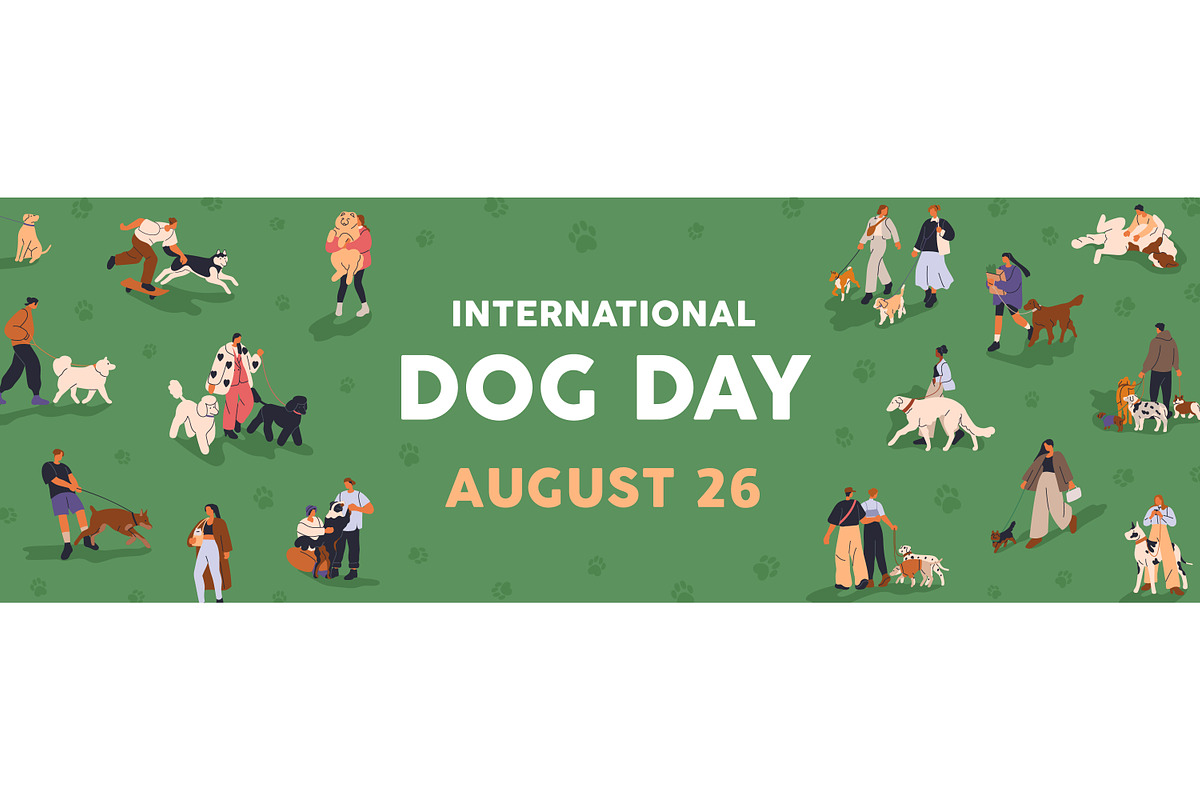 Pet owners set + Dog Day templates, an Animal Illustration by Good Studio (Photo 3 of 7)