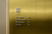 Metal Wall Directory Signage Mockup, a Product Mockup by Asylab (Thumbnail 1 of 5)