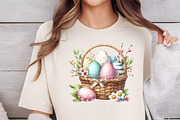 Watercolor Floral Easter Baskets, an Illustration by DreamCafeArt (Thumbnail 4 of 6)