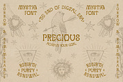 MYSTIQ mysterious display font, a Serif Font by Fat Hamster (Thumbnail 2 of 16)