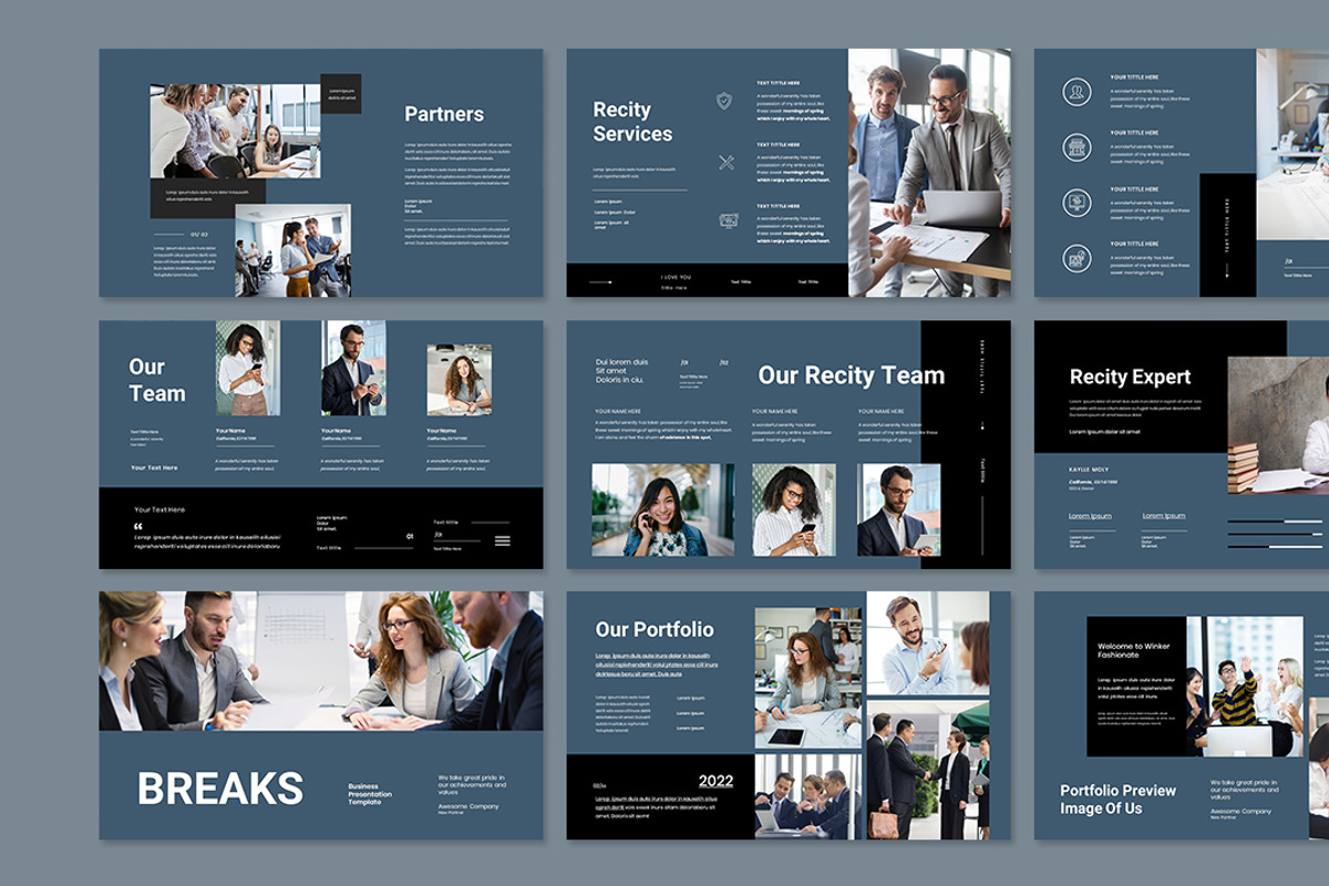 Recity Presentation Template, a Presentation Template by Analogous Temp (Photo 3 of 5)