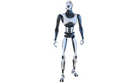 Robot isolated on white, a Technology Illustration by iLexx (Thumbnail 2 of 4)