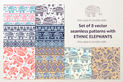 8 Ethnic seamless patterns, a Pattern Graphic by Transia (Thumbnail 1 of 5)