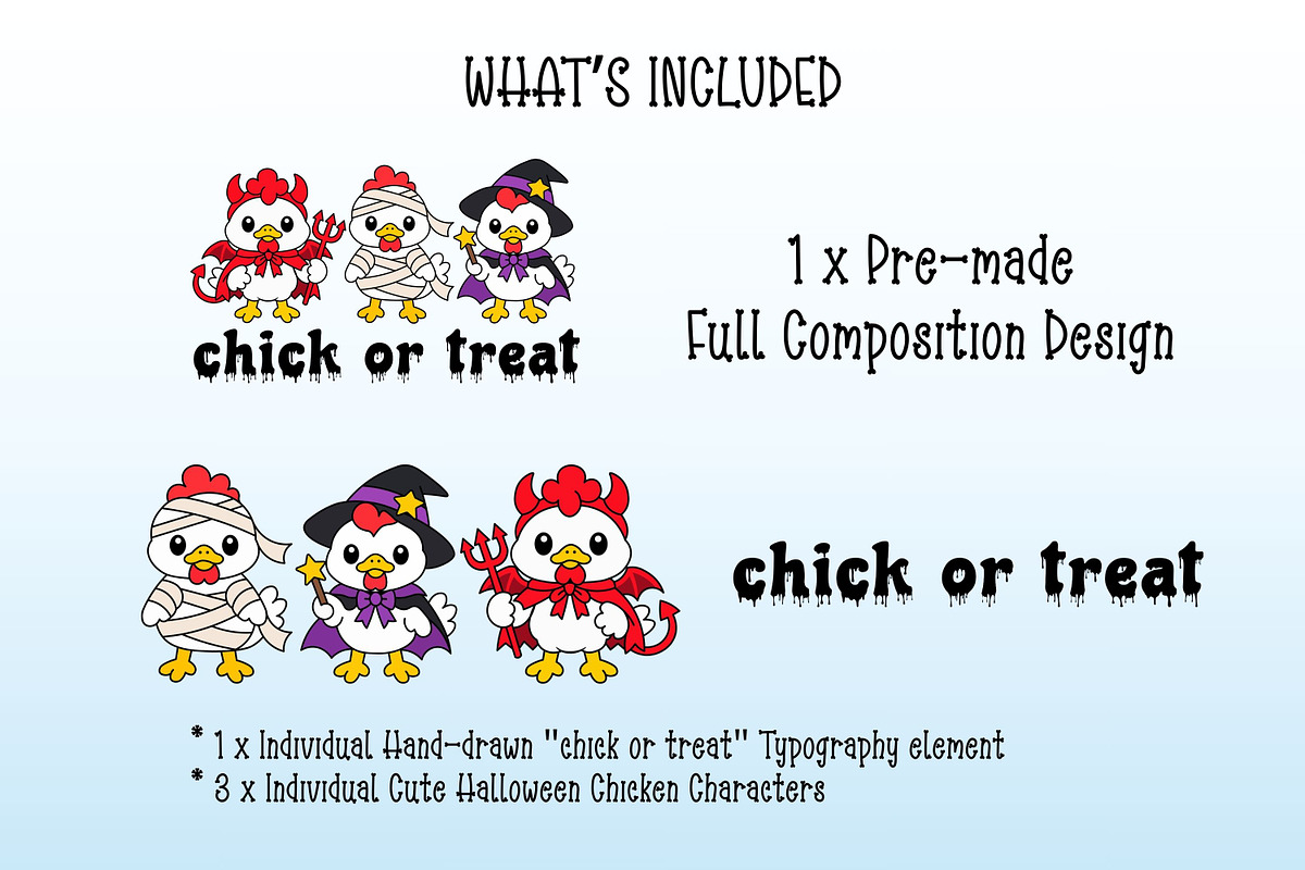 Chick or Treat, a Seasonal Illustration by Adalin Shop (Photo 2 of 4)
