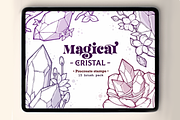 Magical Cristal Procreate Brushes, a Brush Add-On by TheDoodleSweets (Thumbnail 1 of 5)